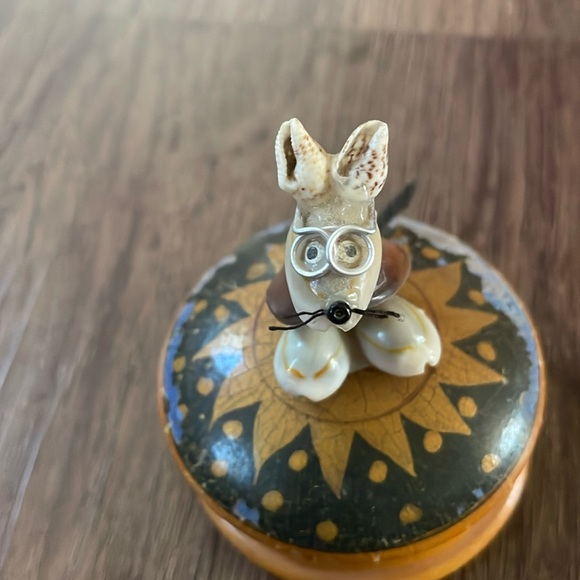 Shell Mouse with his Glasses Handmade Craft NWOT - Picture 1 of 4